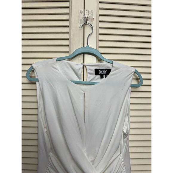 DKNY Donna Karan Master Pieces Women's Dual Drape Shell Knit Top Size L - Picture 3 of 9